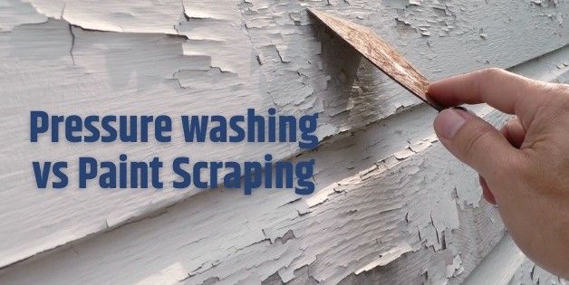 Pressure Washing vs. Paint Scraping