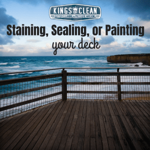 Staining, Sealing, or Painting Your Deck
