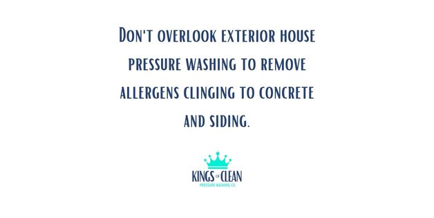 Remove Allergens Clinging to Concrete and Siding