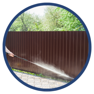 Pressure Washing Wood Fence